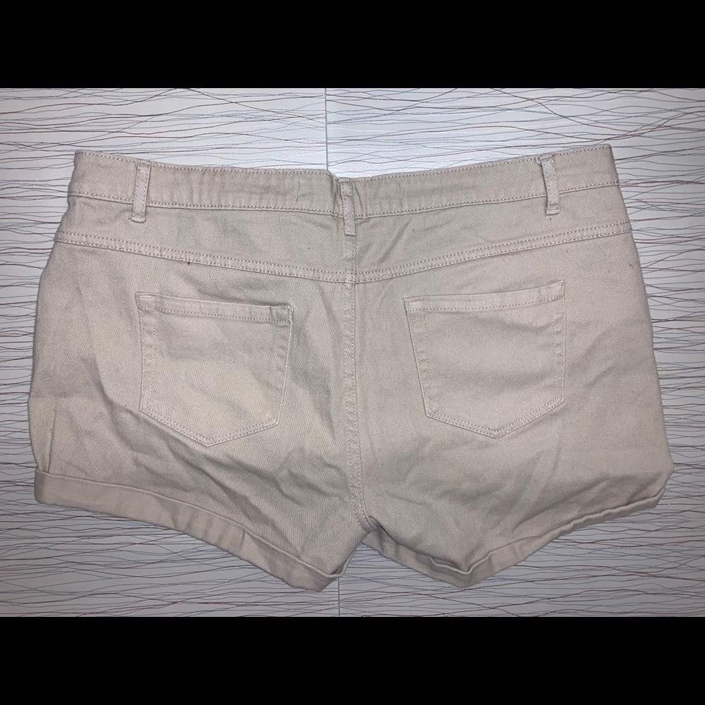 tan shorts